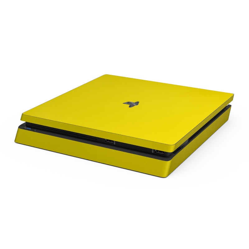 Sony PS4 Slim Skin - Solid State Yellow (Image 1)