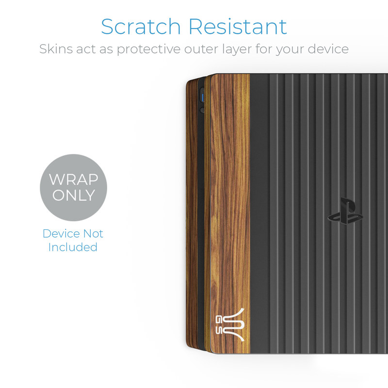 Sony PS4 Slim Skin - Wooden Gaming System (Image 2)
