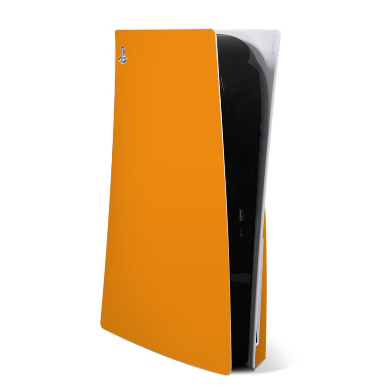 Sony PS5 Skin - Solid State Orange by Solid Colors | DecalGirl