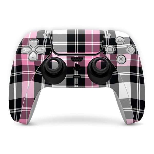 Sony PS5 Controller Skin - Pink Plaid