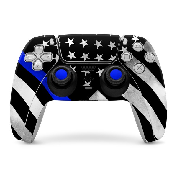Sony PS5 Controller Skin - Thin Blue Line Hero