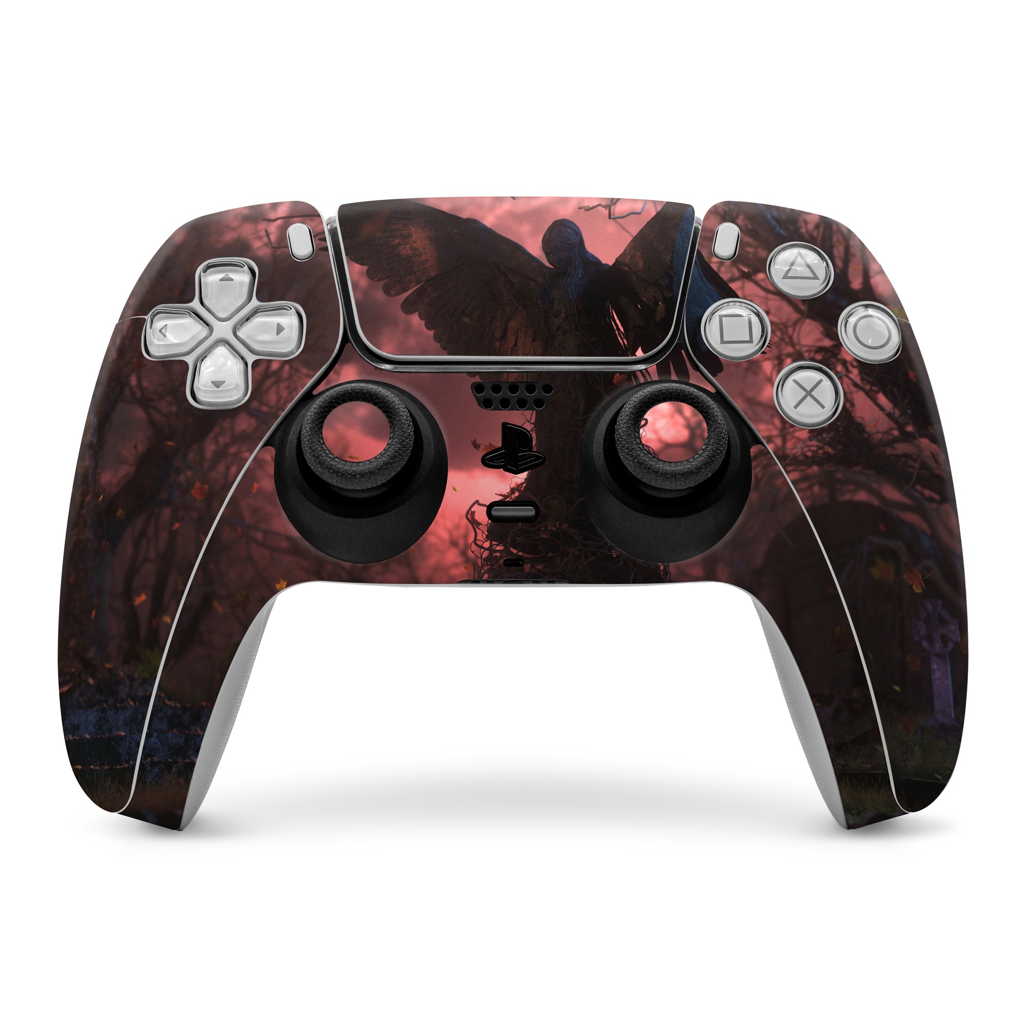 Sony PS5 Controller Skin - Black Angel (Image 1)