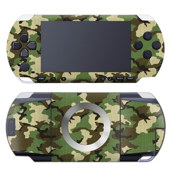 PSP Skin - Woodland Camo (Image 1)