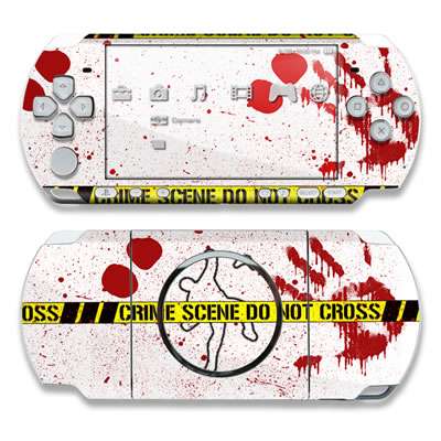 PSP 3000 Skin - Crime Scene Revisited