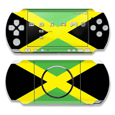 PSP 3000 Skin - Jamaican Flag