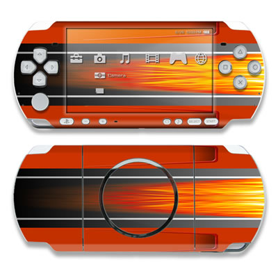 PSP 3000 Skin - Hot Rod