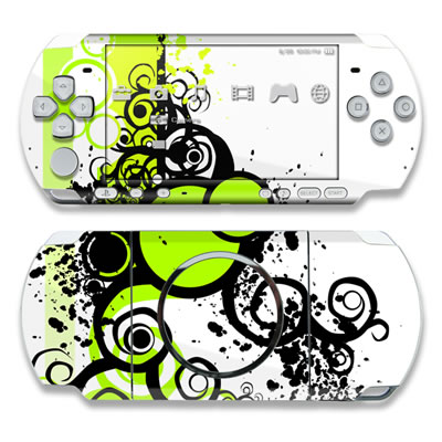 PSP 3000 Skin - Simply Green