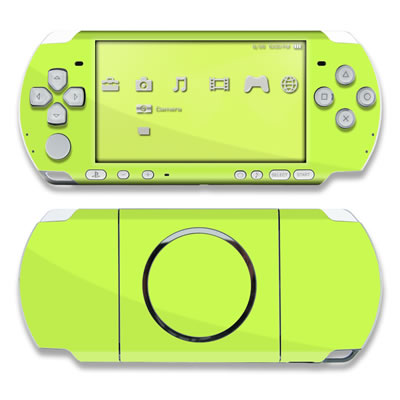 PSP 3000 Skin - Solid State Lime