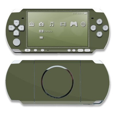 PSP 3000 Skin - Solid State Olive Drab