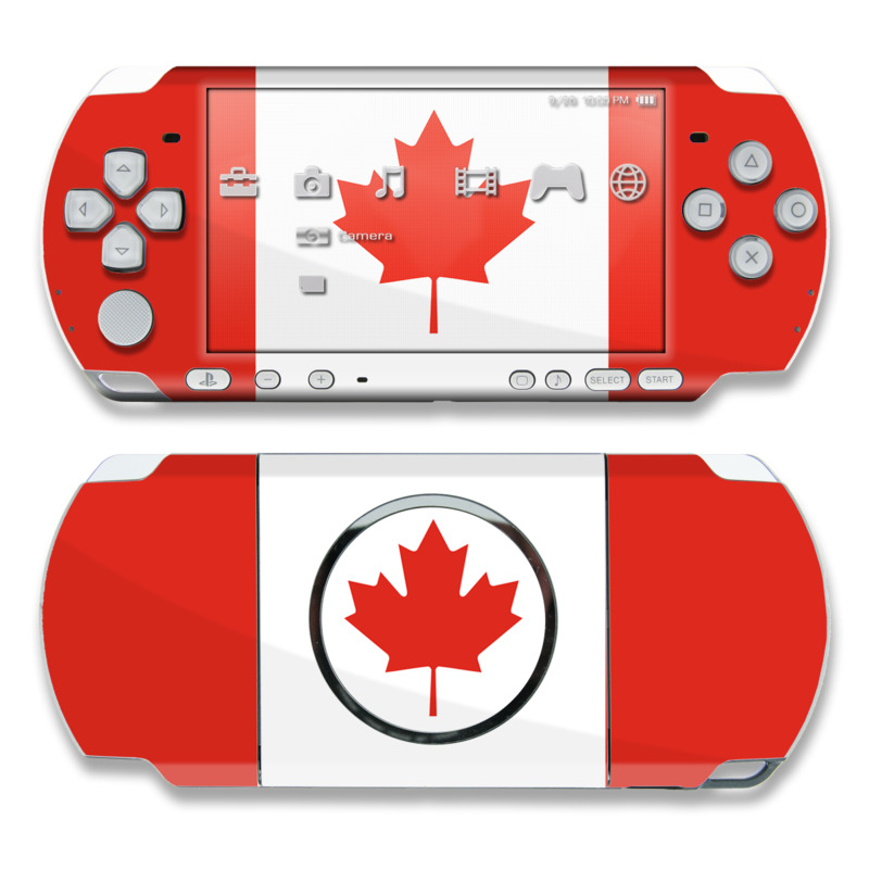 PSP 3000 Skin - Canadian Flag (Image 1)
