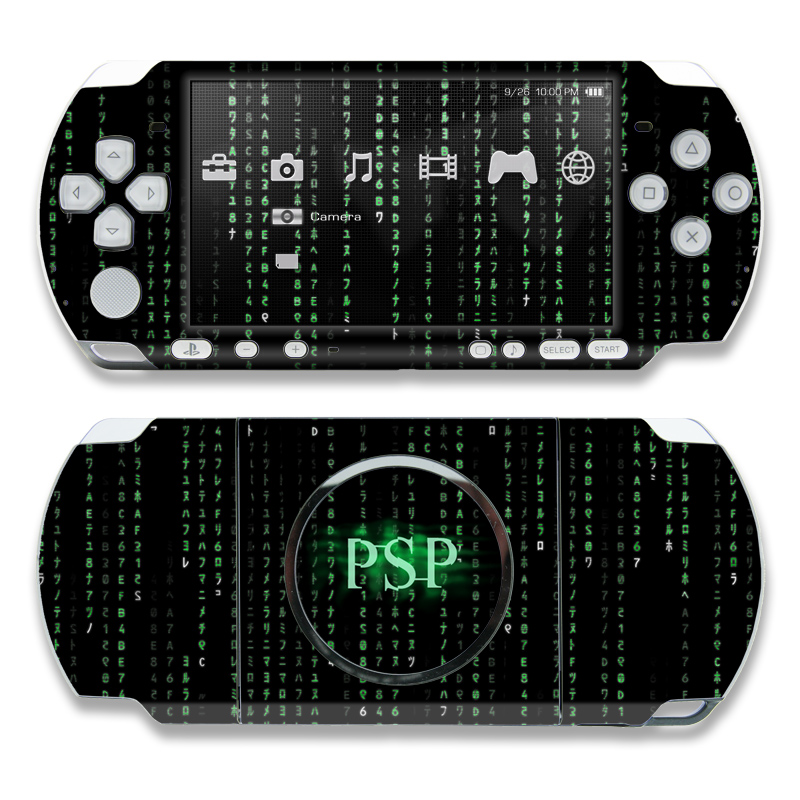 PSP 3000 Skin - Matrix Style Code (Image 1)