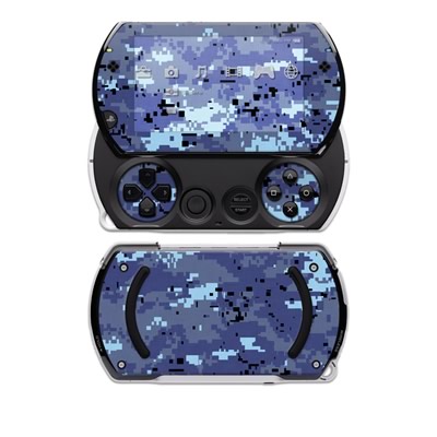PSP Go Skin - Digital Sky Camo