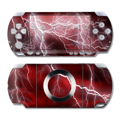 PSP Slim & Lite Skin - Apocalypse Red