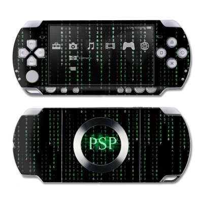 PSP Slim & Lite Skin - Matrix Style Code