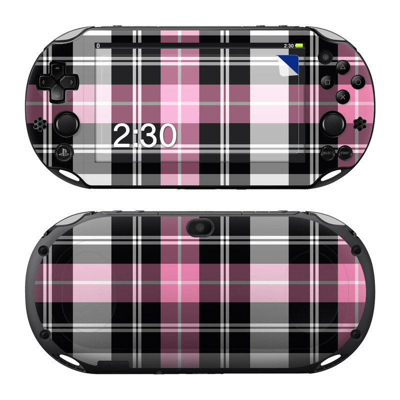 Sony PS Vita 2000 Skin - Pink Plaid (Image 1)