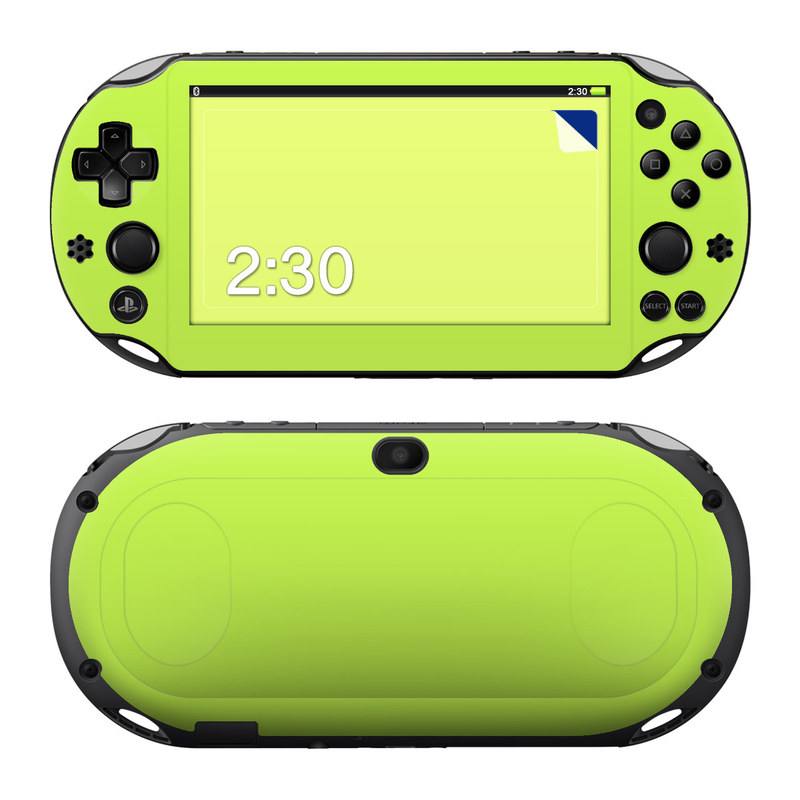 Sony PS Vita 2000 Skin - Solid State Lime (Image 1)
