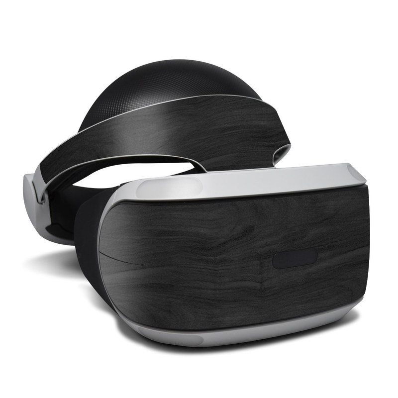 Sony Playstation VR Skin - Black Woodgrain (Image 1)