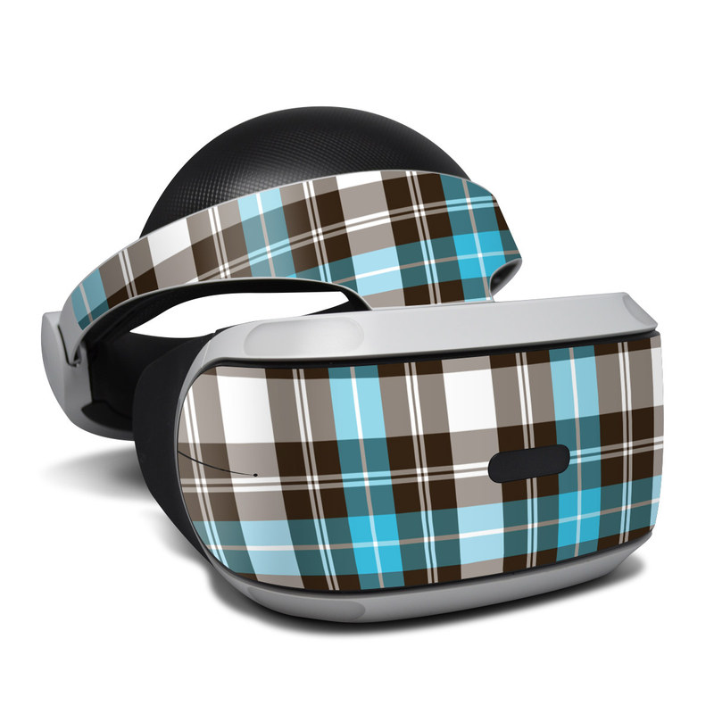 Sony Playstation VR Skin - Turquoise Plaid (Image 1)