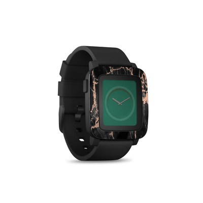 Pebble Time Smart Watch Skin - Rose Quartz Marble