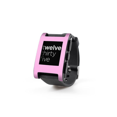 Pebble Watch Skin - Solid State Pink