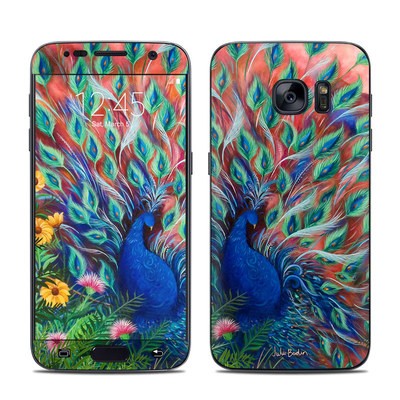 Samsung Galaxy S7 Skin - Coral Peacock
