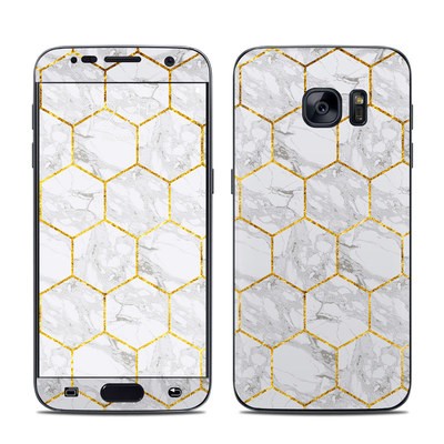 Samsung Galaxy S7 Skin - Honey Marble