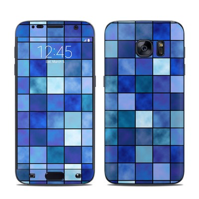 Samsung Galaxy S7 Skin - Blue Mosaic