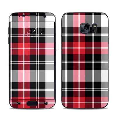 Samsung Galaxy S7 Skin - Red Plaid