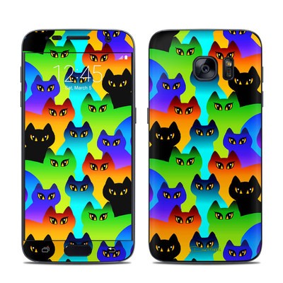 Samsung Galaxy S7 Skin - Rainbow Cats