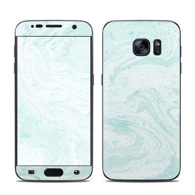 Samsung Galaxy S7 Skin - Winter Green Marble