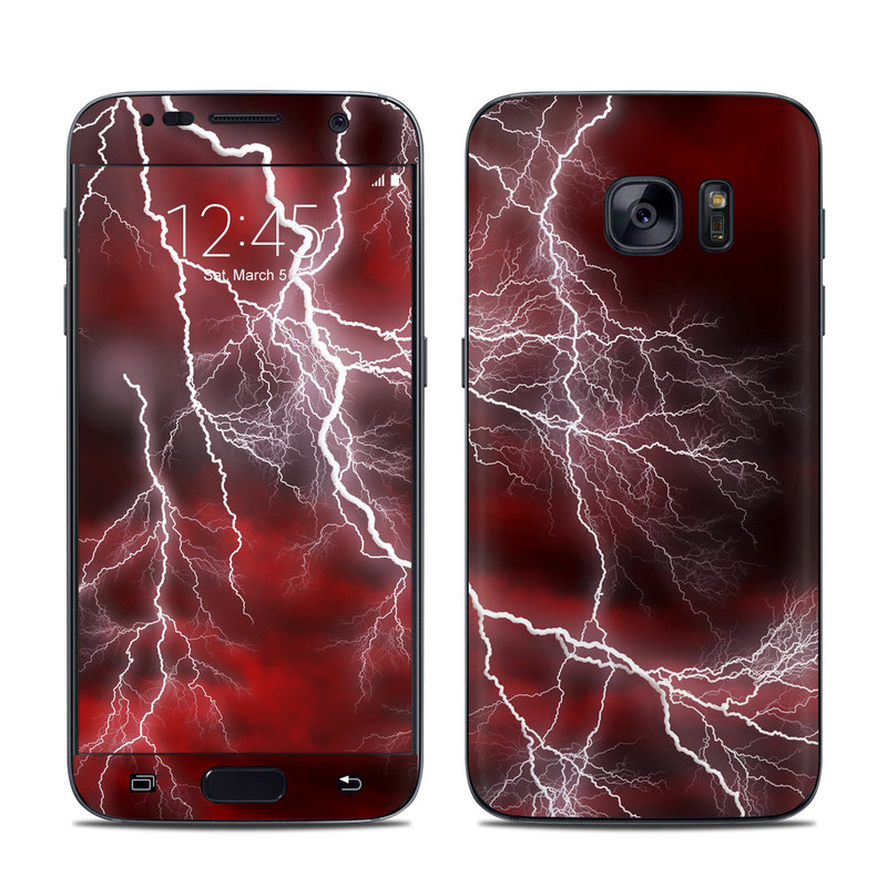 Samsung Galaxy S7 Skin - Apocalypse Red (Image 1)