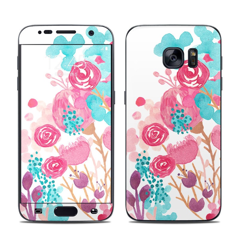 Samsung Galaxy S7 Skin - Blush Blossoms (Image 1)