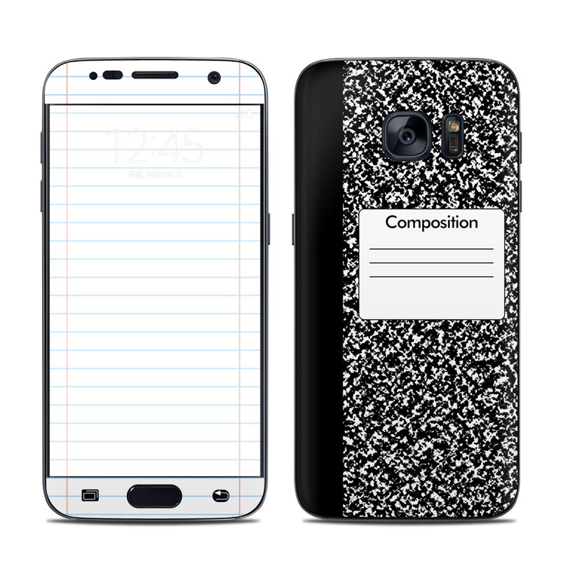 Samsung Galaxy S7 Skin - Composition Notebook (Image 1)