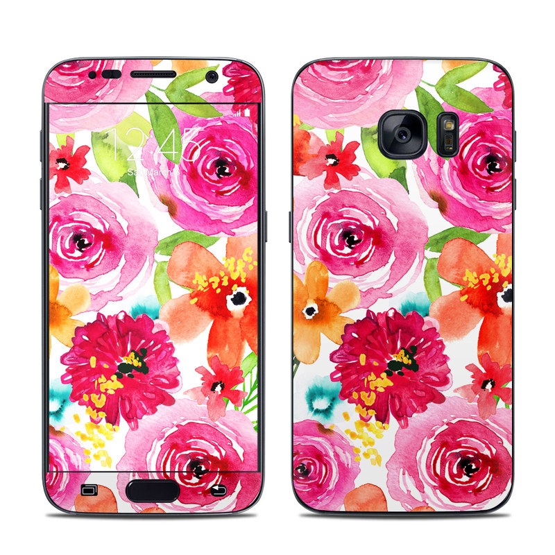 Samsung Galaxy S7 Skin - Floral Pop (Image 1)