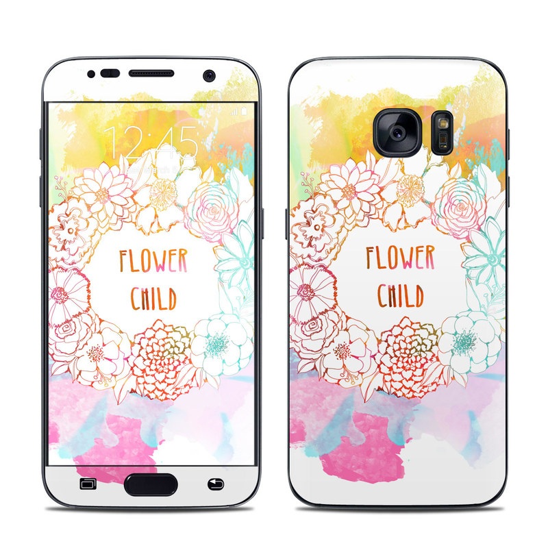 Samsung Galaxy S7 Skin - Flower Child (Image 1)