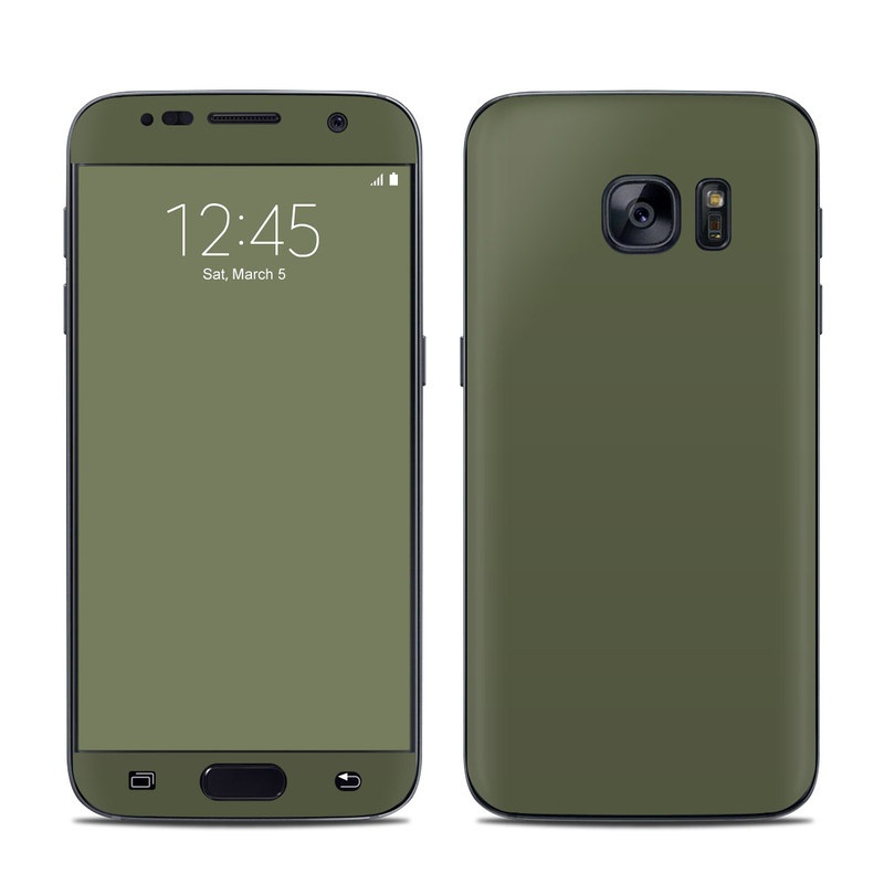 Samsung Galaxy S7 Skin - Solid State Olive Drab (Image 1)