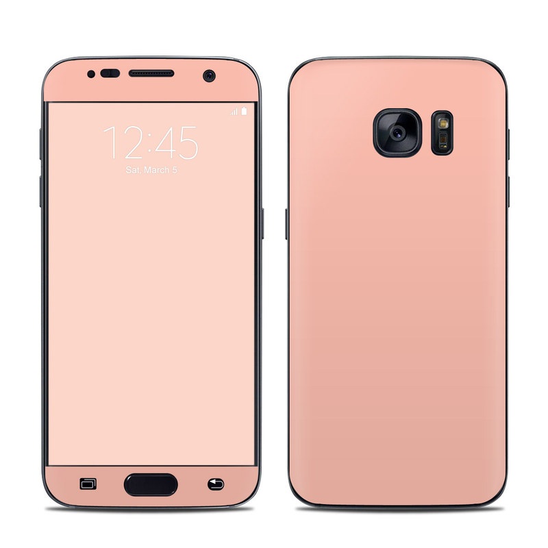 Samsung Galaxy S7 Skin - Solid State Peach (Image 1)