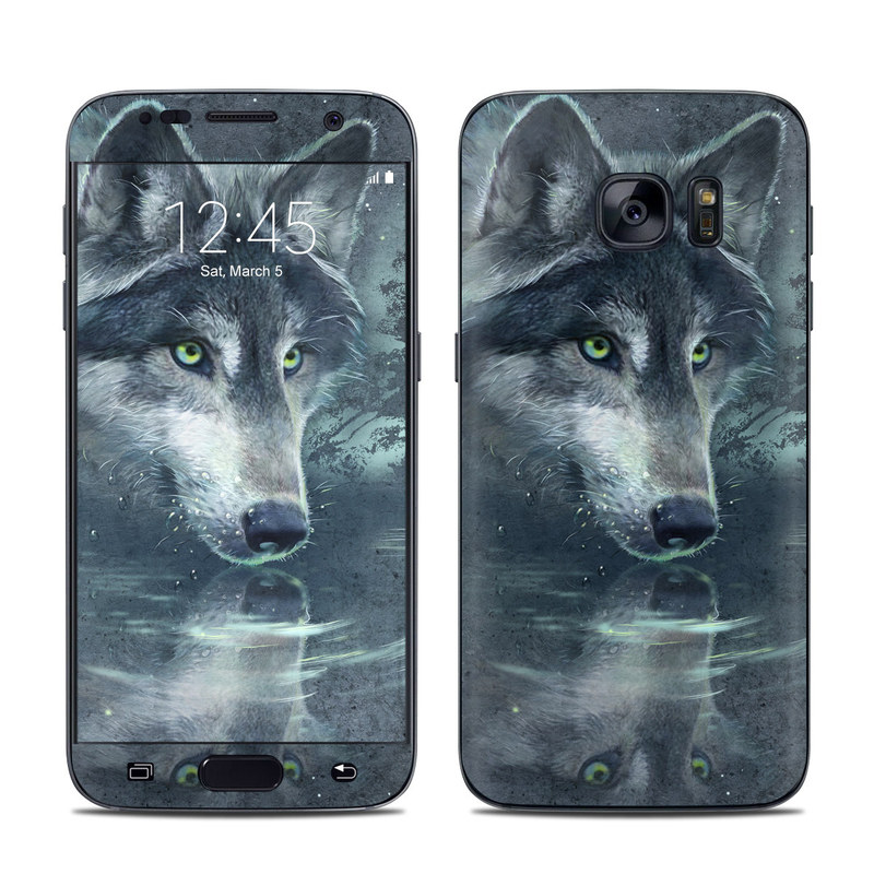 Samsung Galaxy S7 Skin - Wolf Reflection (Image 1)