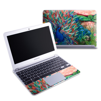 Samsung 11-6 Chromebook Skin - Coral Peacock