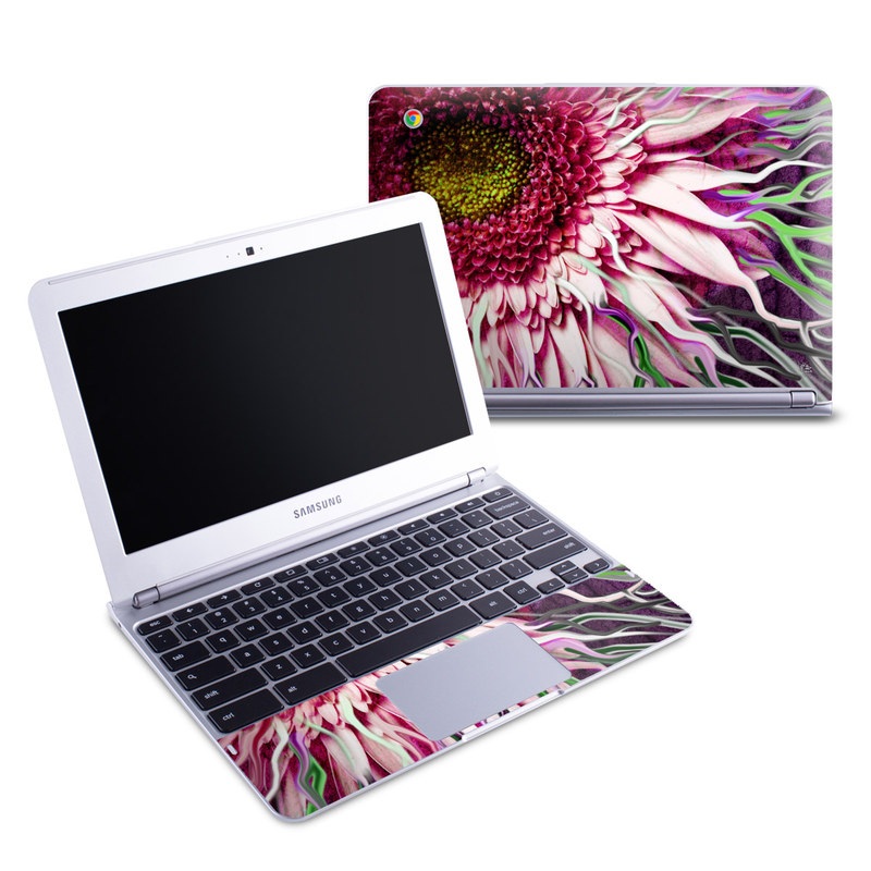 Samsung 11-6 Chromebook Skin - Crazy Daisy (Image 1)