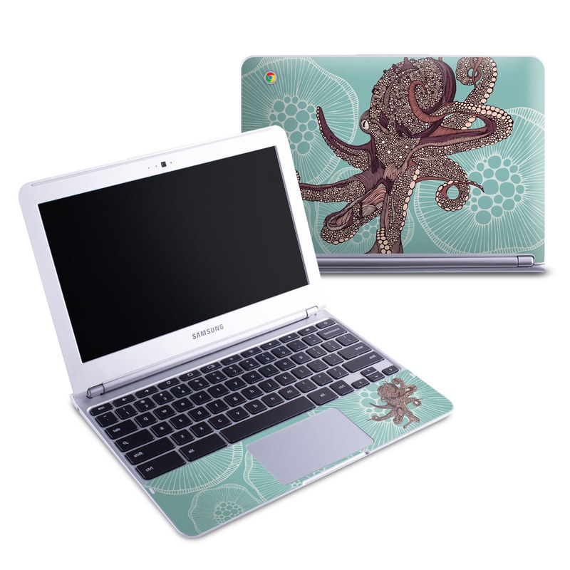 Samsung 11-6 Chromebook Skin - Octopus Bloom (Image 1)