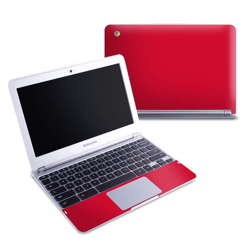 Samsung 11-6 Chromebook Skin - Solid State Red (Image 1)