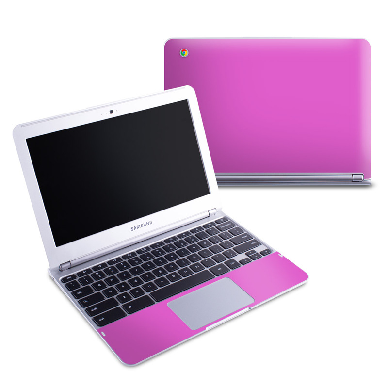 Samsung 11-6 Chromebook Skin - Solid State Vibrant Pink (Image 1)
