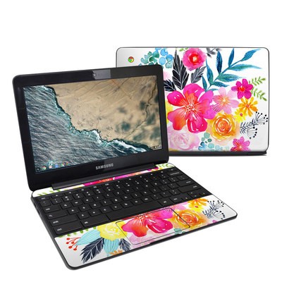 Samsung Chromebook 3 Skin - Pink Bouquet