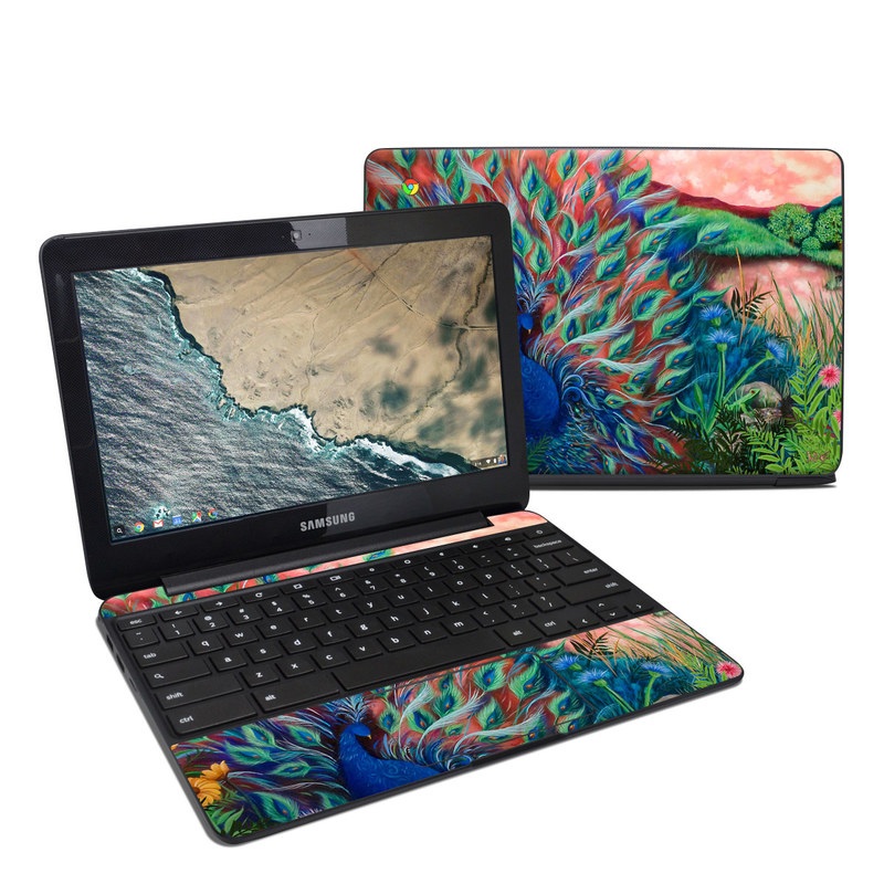 Samsung Chromebook 3 Skin - Coral Peacock (Image 1)