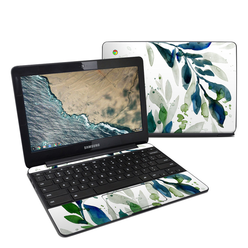 Samsung Chromebook 3 Skin - Floating Leaves (Image 1)