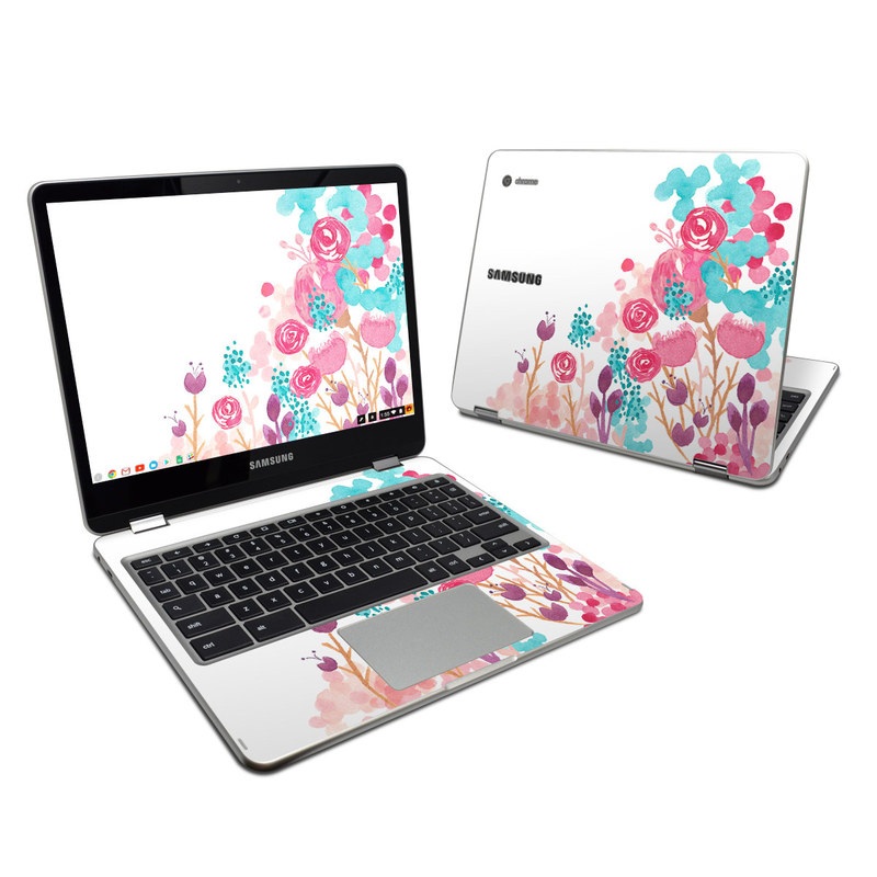 Samsung Chromebook Plus 2017 Skin - Blush Blossoms (Image 1)