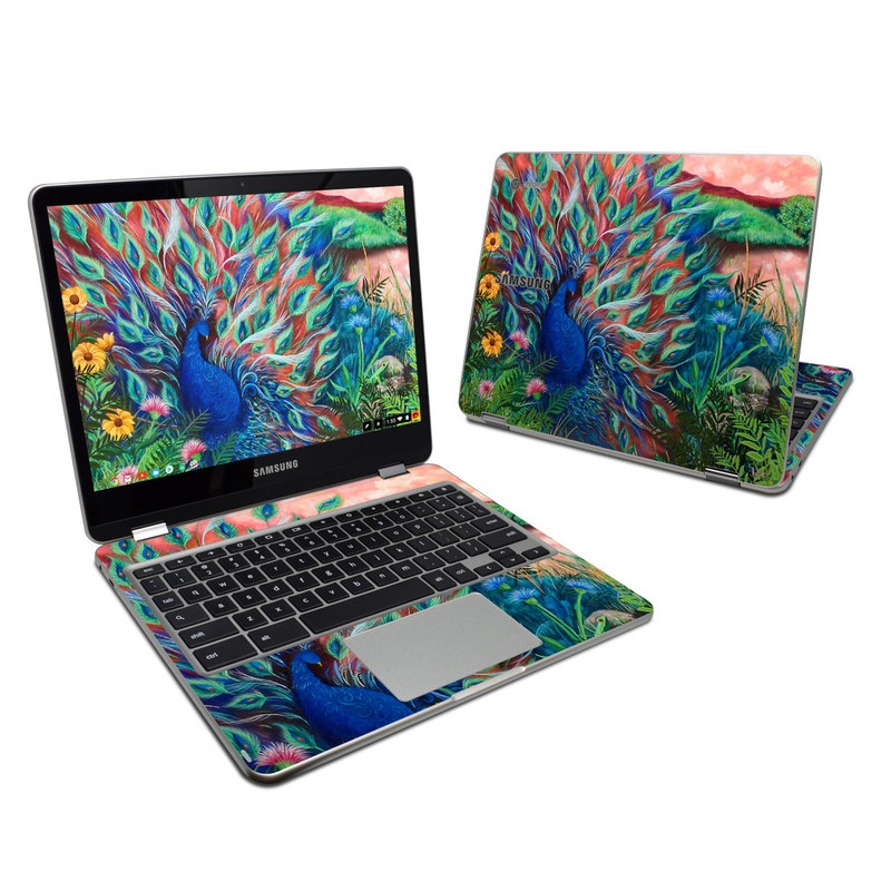 Samsung Chromebook Plus 2017 Skin - Coral Peacock (Image 1)