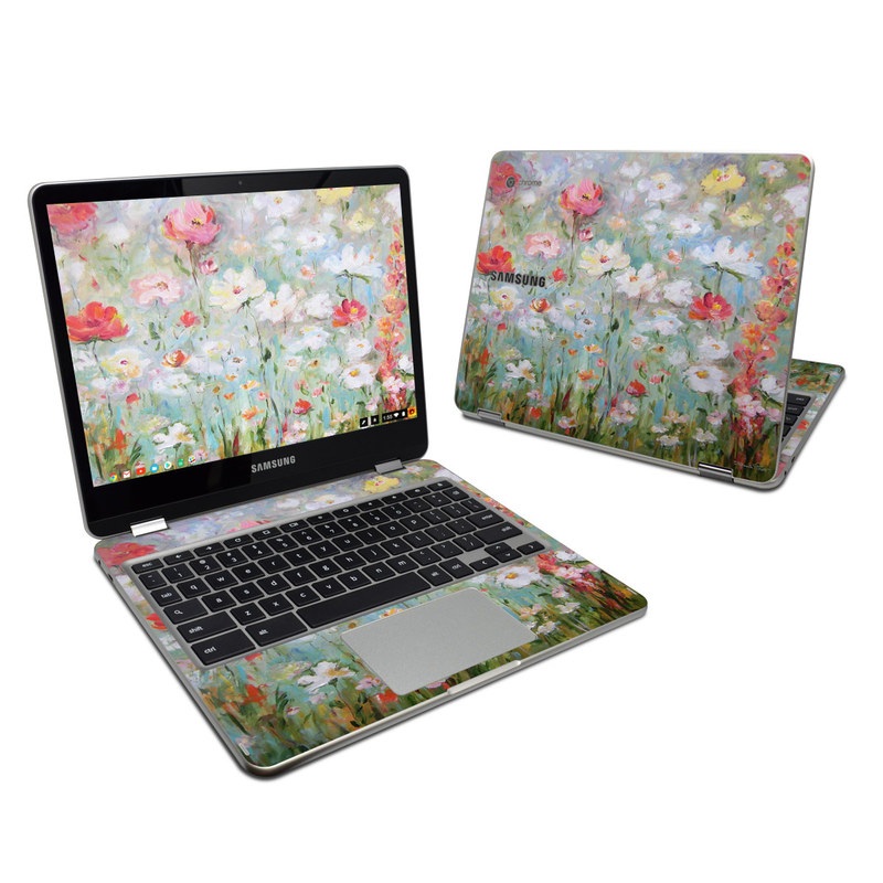 Samsung Chromebook Plus 2017 Skin - Flower Blooms (Image 1)