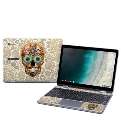 Samsung Chromebook Plus (2019) Skin - Sugar Skull Bone